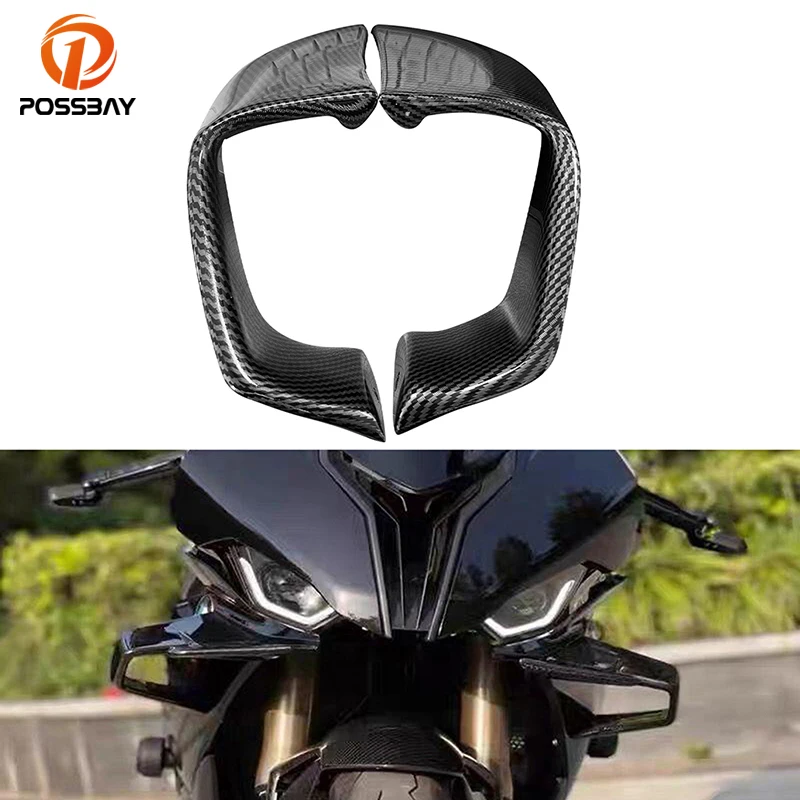 

2Pcs ABS Motorcycle Side Wind Fin Spoiler Fixed Wind Winglets Fairing Protector for Yamaha R6 R1 2015 2016 2017 2018 2019-2022