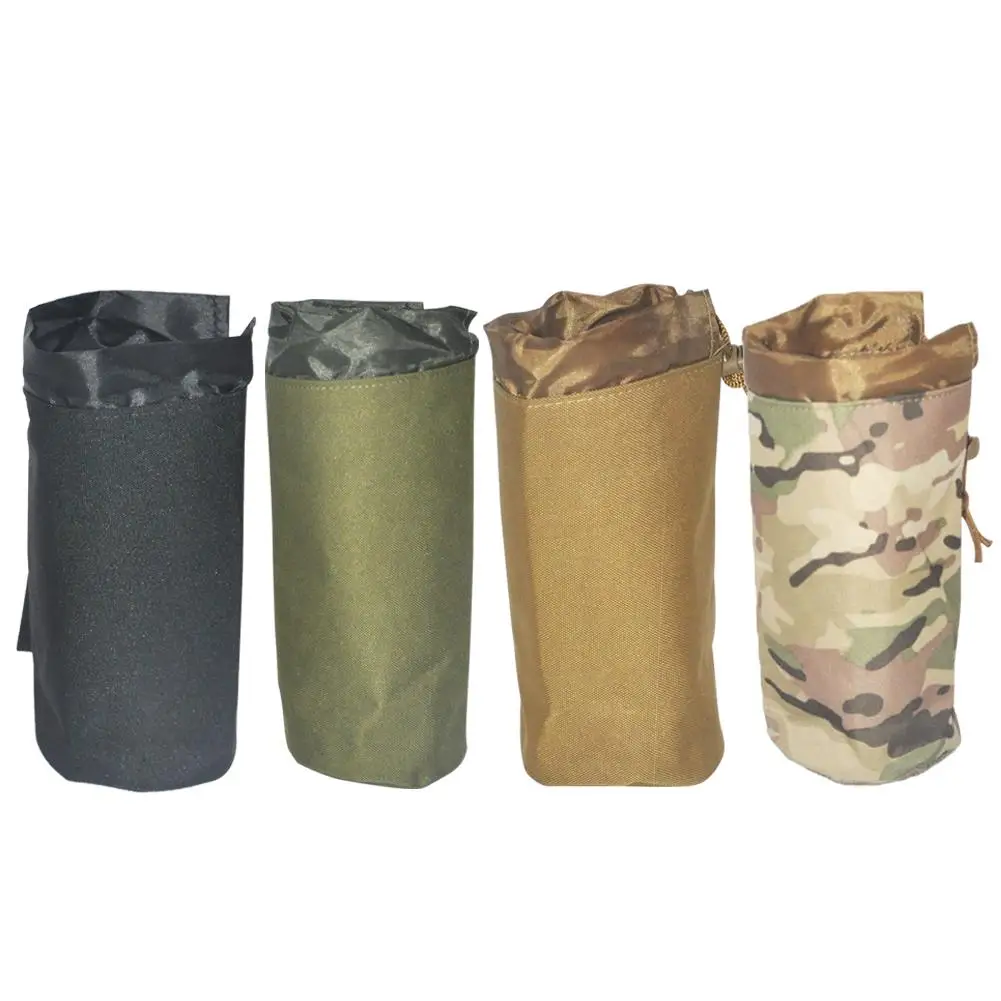 

Женская сумка для бутылки с водой с нежной текстурой, уличная походная бутылка для воды с зонтиком и Молле, сумка-держатель для чайника CS