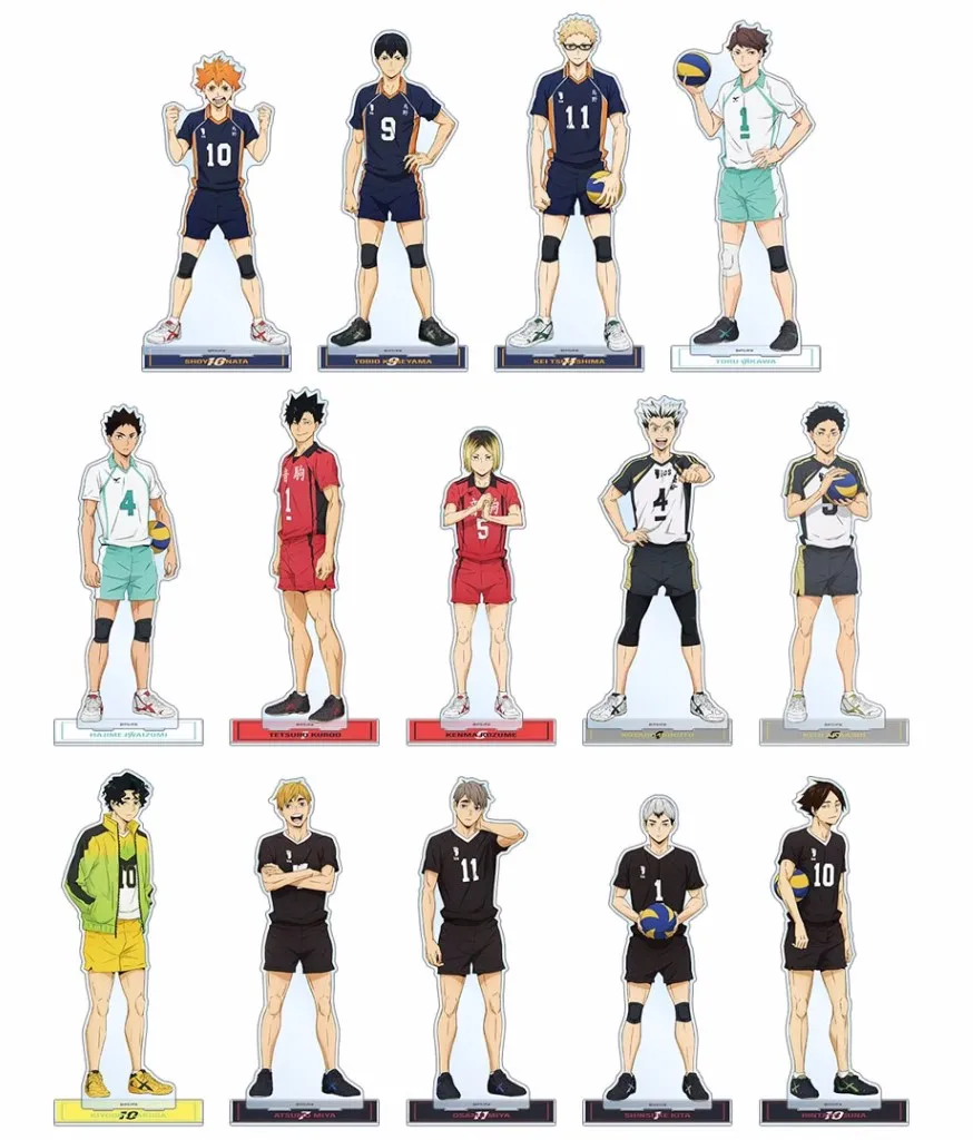 

Anime Haikyuu!! Shoyo Hinata Kuroo Tetsurou Tobio Kageyama Cosplay Acrylic Figure Stand Figure 5039 Kids Collection Toy