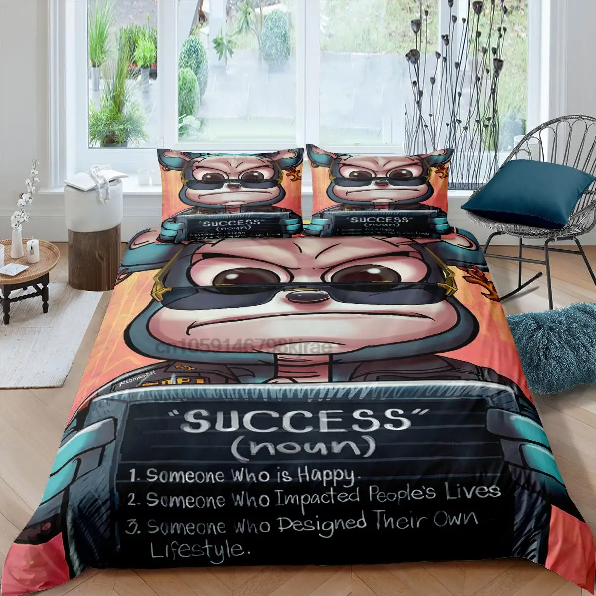 

Комплект постельного белья для мальчиков-подростков, стильный комплект с пододеяльником и 3D рисунком медведя, роскошное украшение для спал...