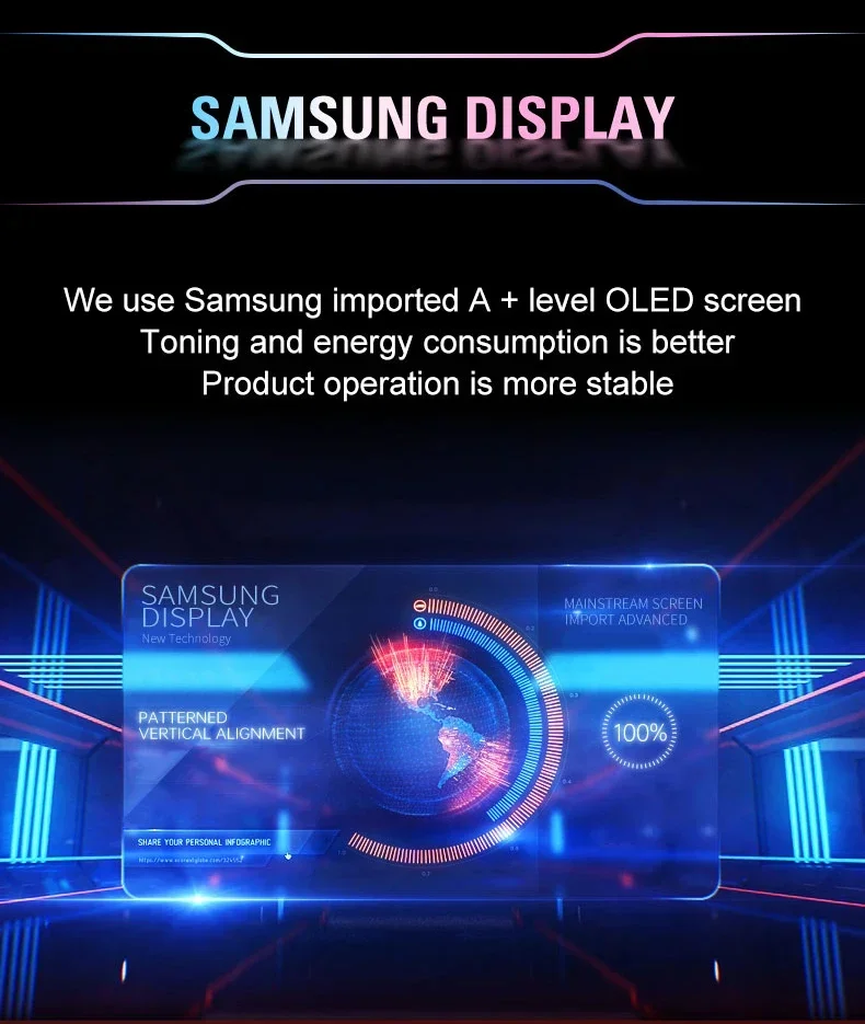 13 3-дюймовый портативный монитор с сенсорным экраном 4K OLED AMOLED 100% DCI-P3 USB-C