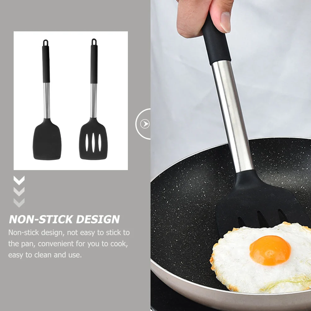 Лопатка силиконовая кухонная для приготовления яиц не прилипает набор утварей