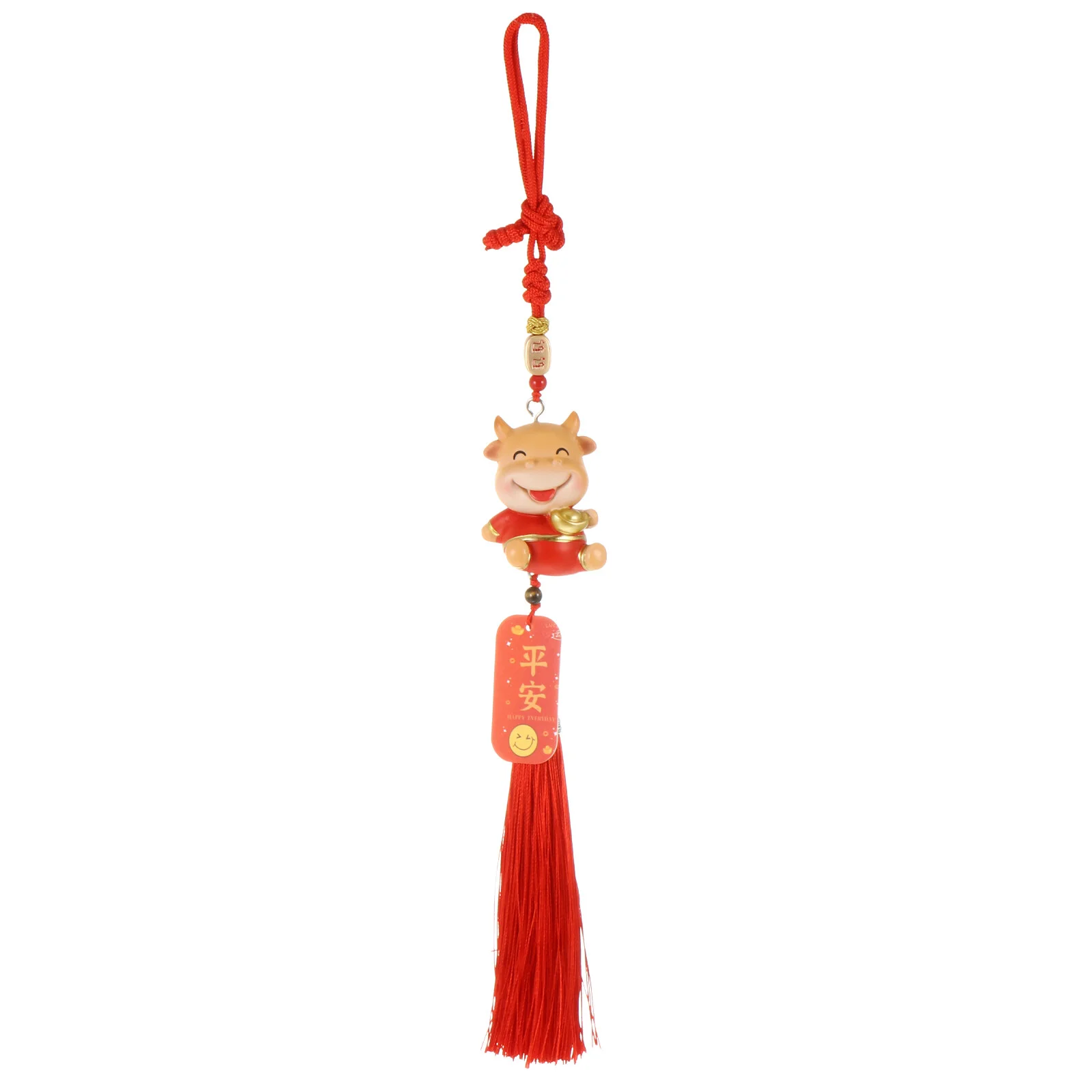 

Ornament Hangers Decorate Year Ox Pendant Home Cow Adornment Car Interior Statue Decoration Hanging New Mascot