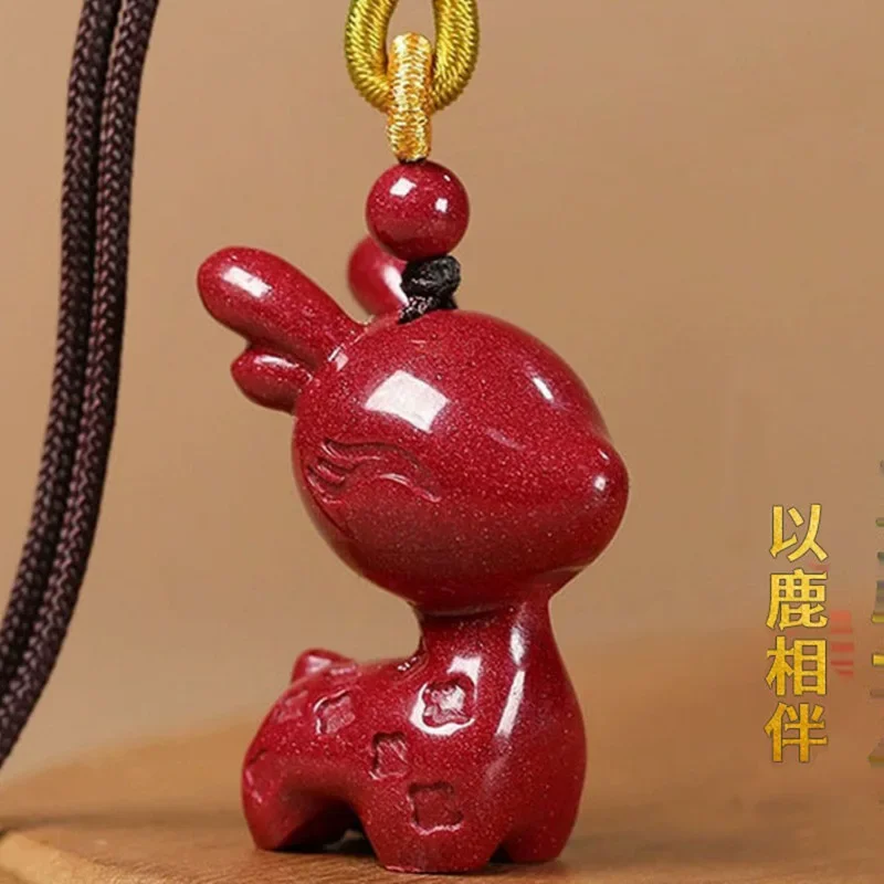 Модное ожерелье с подвеской Cinnabar из нефрита брелок ювелирные изделия китайский