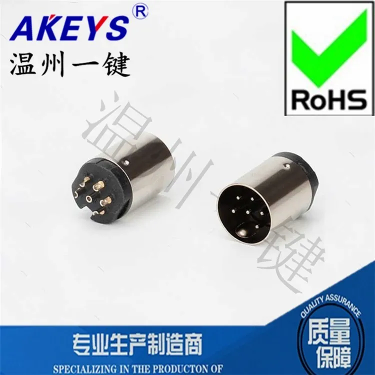 Стандартный разъем для большой клавиатуры интерфейса DIN 6 контактов миди