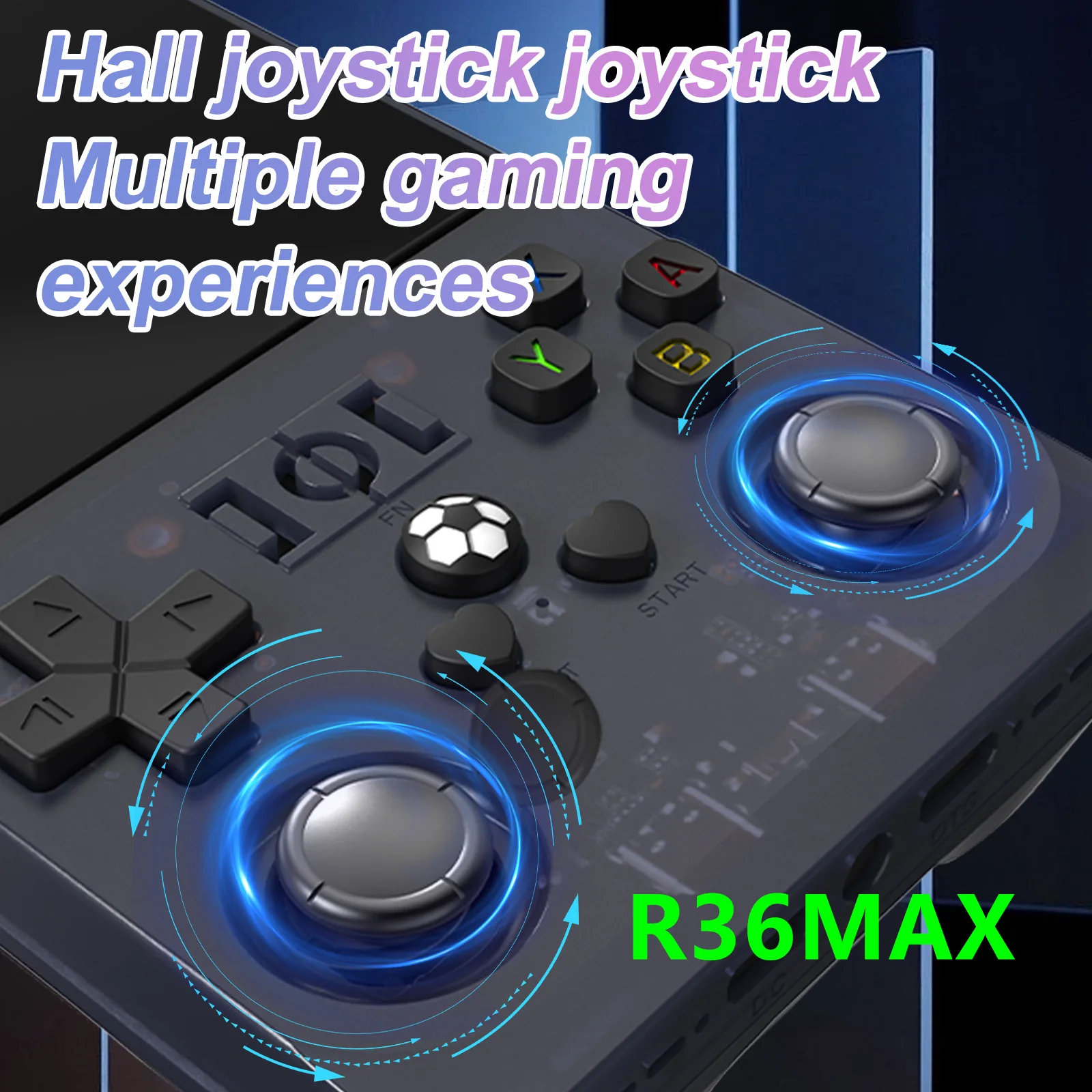 Фото Новая портативная игровая консоль r36s R36MAX с открытым исходным кодом, работающая под управлением Linux, с 4-дюймовым большим экраном высокой четкости, портативная ретро-консоль для игр PSP. №2
