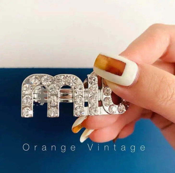 

Crystal Word Letter Hair Clips Pins Bobby Barrettes Grip Styling Wedding Accessories Jewelry