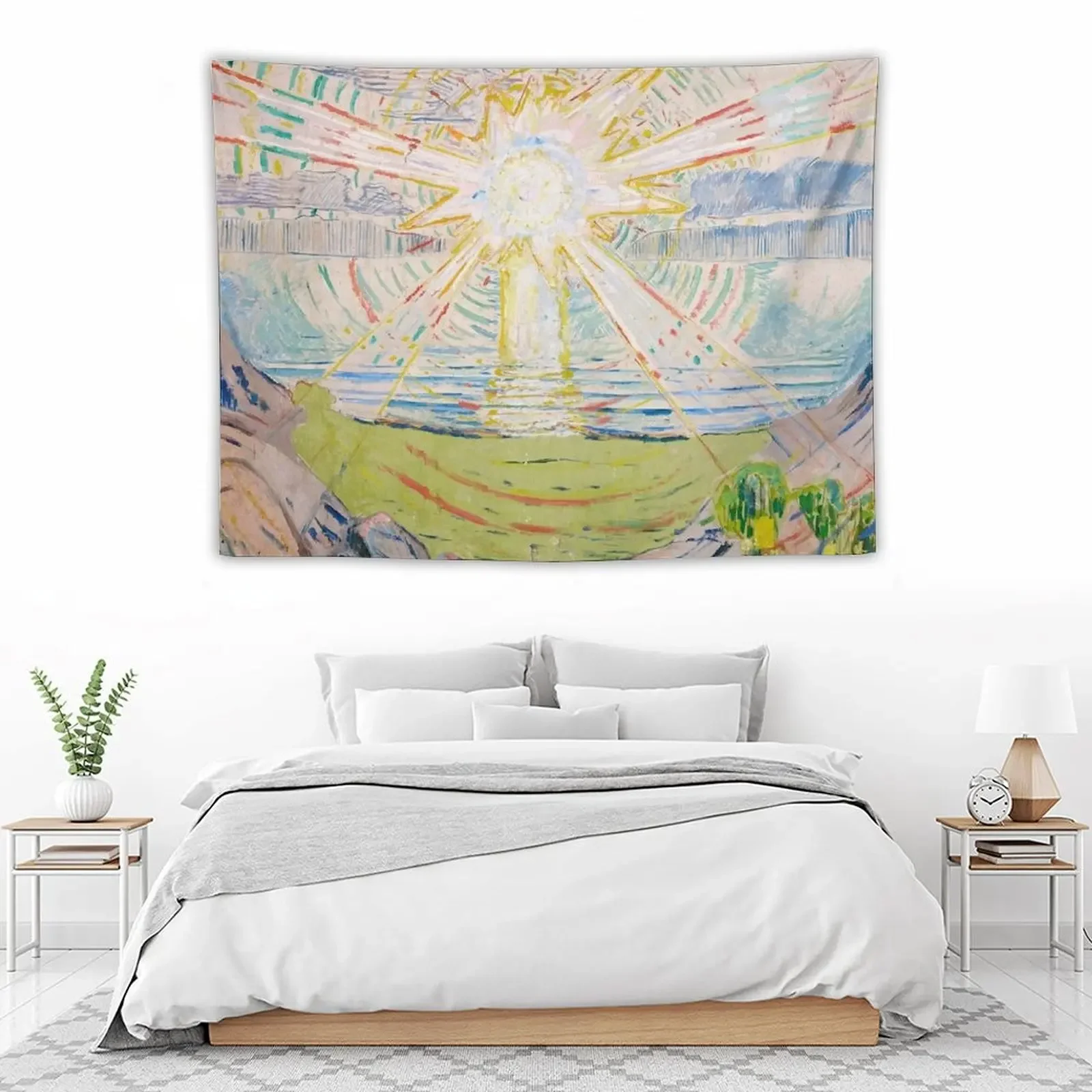 Эдвард Манч Солнце 1910-11 гобелен аниме-декор украшение для комнат