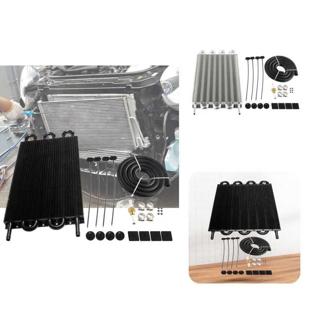 

Compact Practical Universal Radiator Oil Cooler Replacement Oil Radiator Rustproof for Truck