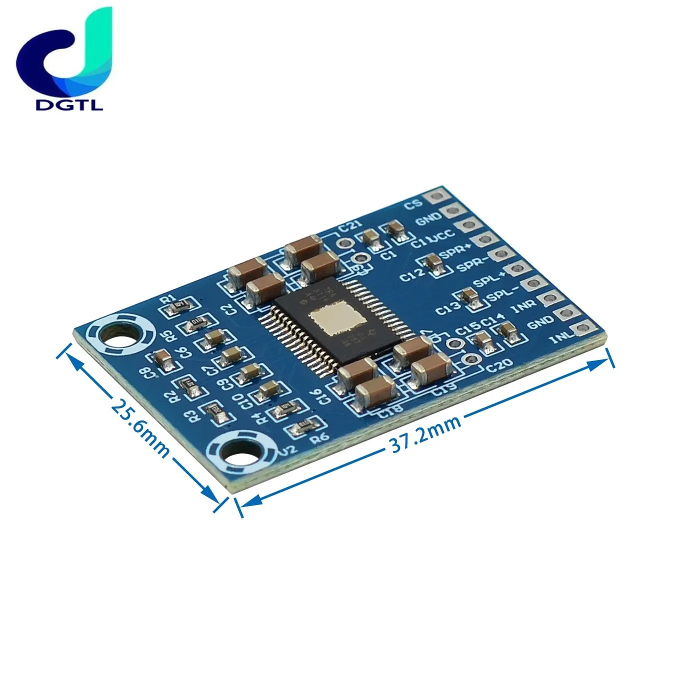 DC 12В-24В 2x50 Вт двухканальный Мини цифровой усилитель класса D 50 + TPA3116D2 XH-M562 Плата