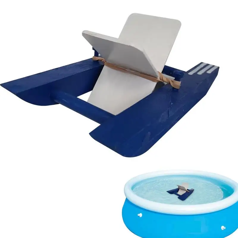 

Лодка для бассейна, игрушки, игрушечная лодка с выдвижной лодкой, летняя деревянная лодка «сделай сам», лодка для рукоделия, игрушечная лодк...