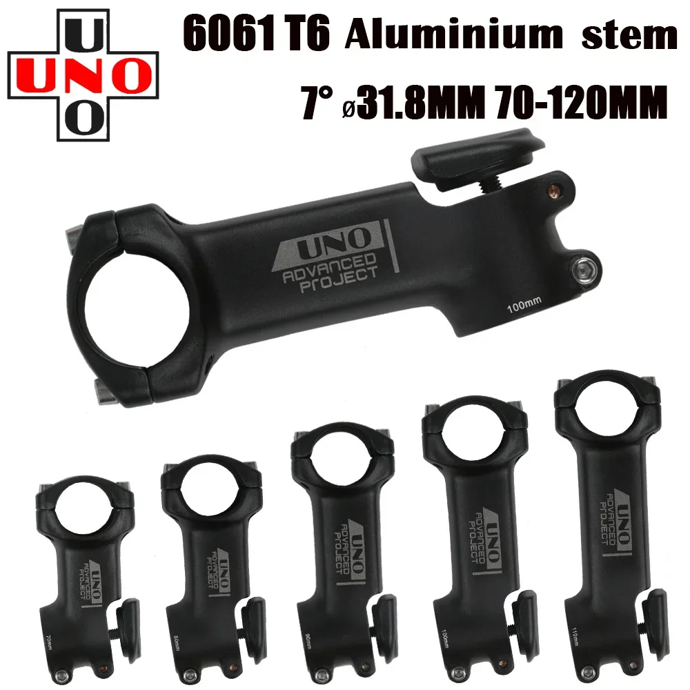 Шток руля велосипеда UNO 7 градусов с крышкой 70-120 мм