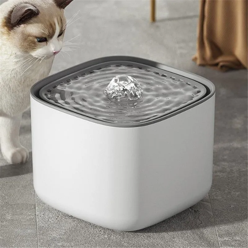 

Large Capacity 3L Electric Cat Water Fountain Auto Recirculate Filter Cat Water Drinker Mute Cats Water Dispenser Dropshipping 2