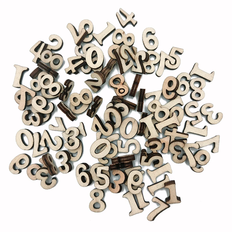 50 шт. 0-9 деревянная фанера сделай сам |