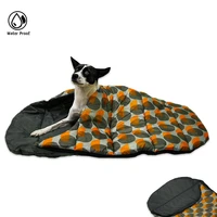 outdoor pet sleeping bag ultralight waterproof travel dog sleeping pad foldable thick quick dry comfortable with storage