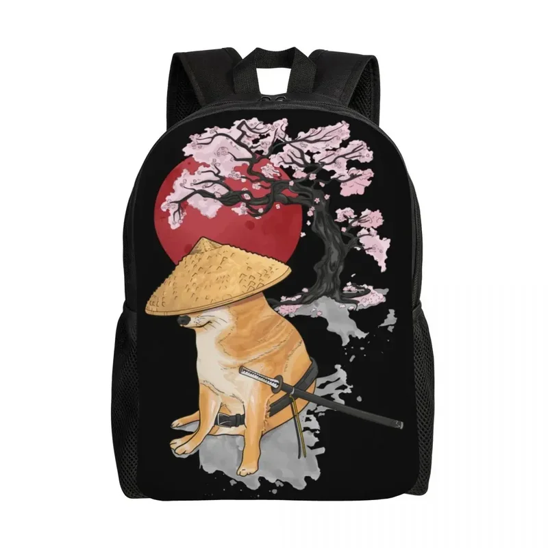 Рюкзак Samurai Japanense Cheems Meme для женщин и мужчин школьный рюкзак подходит 15-дюймовых