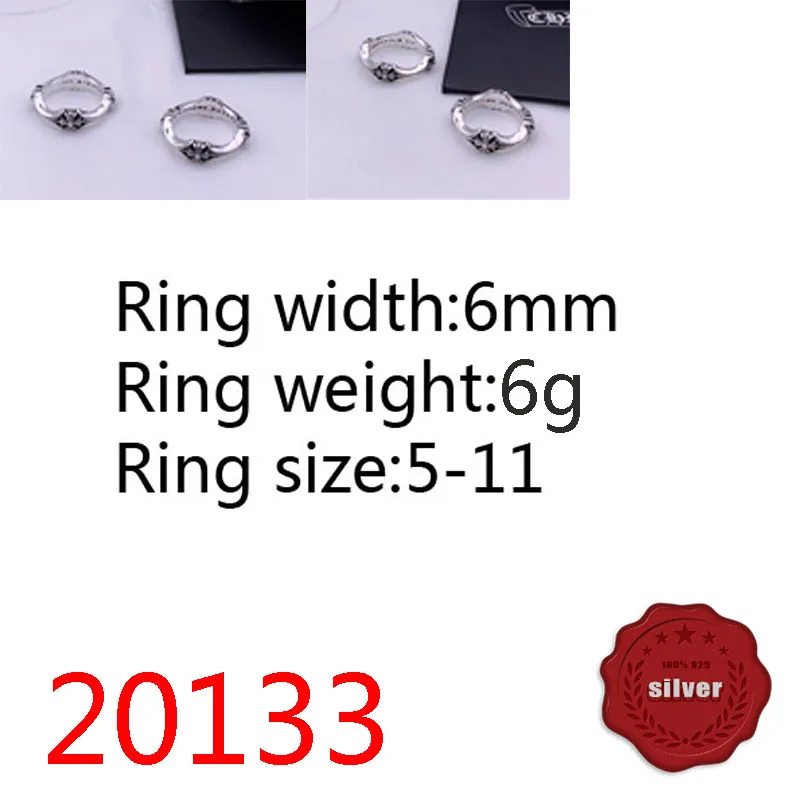 

20133 модное кольцо 100% S925 Серебряное кольцо с крестом аксессуары с цветами и буквами кольцо для уличного танца