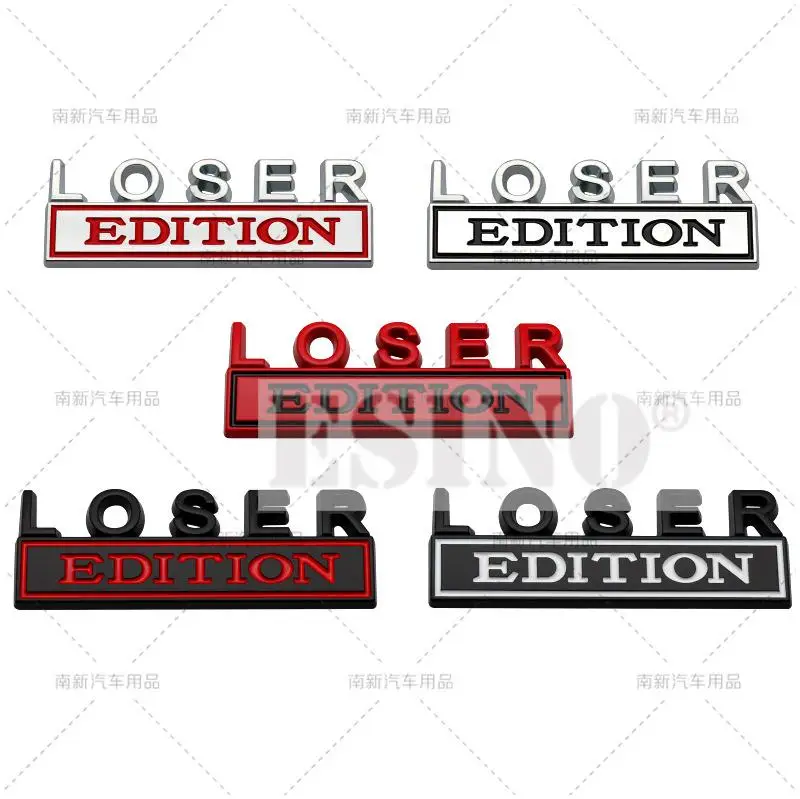 

Стайлинг автомобиля 3D неудачный выпуск металлический хром цинковый сплав клейкая эмблема декоративный значок забавная наклейка автомобил...