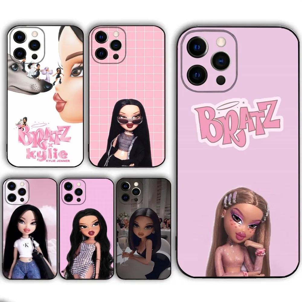 Чехол для телефона Lovely Doll Bratz IPHONE 15 13 14 12 Mini 11 Xr X Xs Pro Max 8 7 Plus задняя крышка