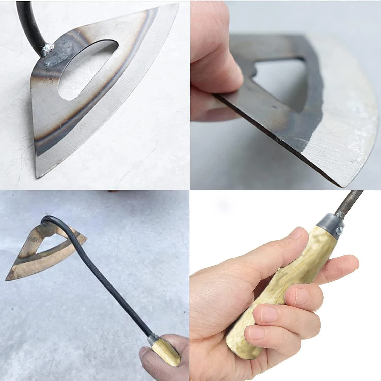 2 шт. инструменты для садовой мотыги цельностальная закаленная полая мотыга