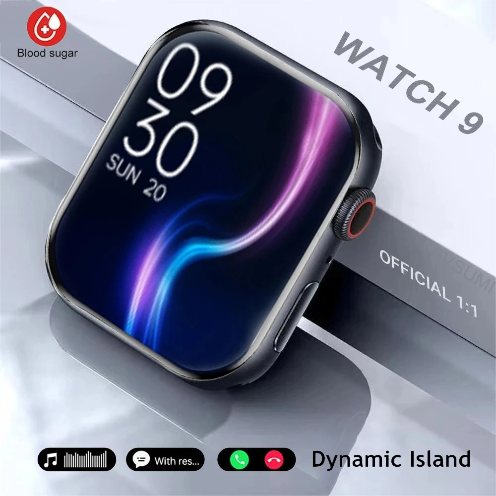 

New 2023 Bluetooth Call Watch 9 Smart Watch Men Siri NFC GPS Tracker Blood Pressure Heart Rate Sports Smartwatch For Apple Watch