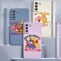 tigger and winnie the pooh for samsung galaxy s22 s21 s20 fe s10 note 20 10 ultra lite plus liquid rope phone case