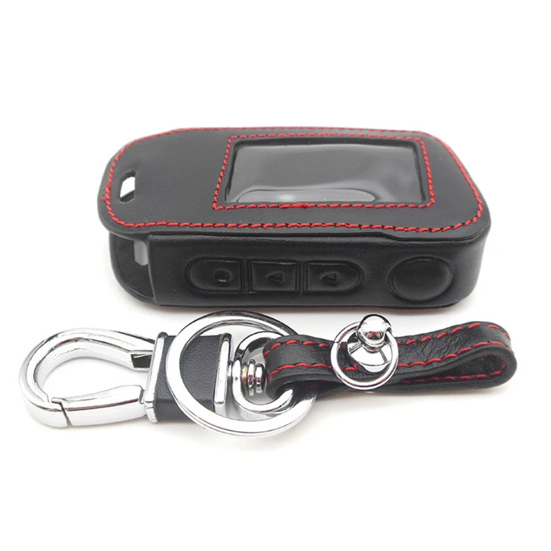 

Чехол для ключей из натуральной кожи для Starline A93 A63 A96 A36 A39 A69 A66, автомобильная сигнализация, ЖК-дисплей, брелок с дистанционным управлением, чехол для передатчика, сумка