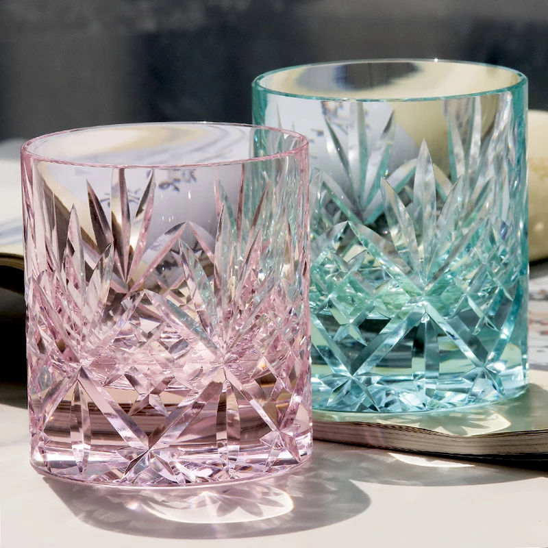 Стеклянный стеклянный стакан для виски ледяной чай и кофе 240 мл 8 5 унций 4 шт.