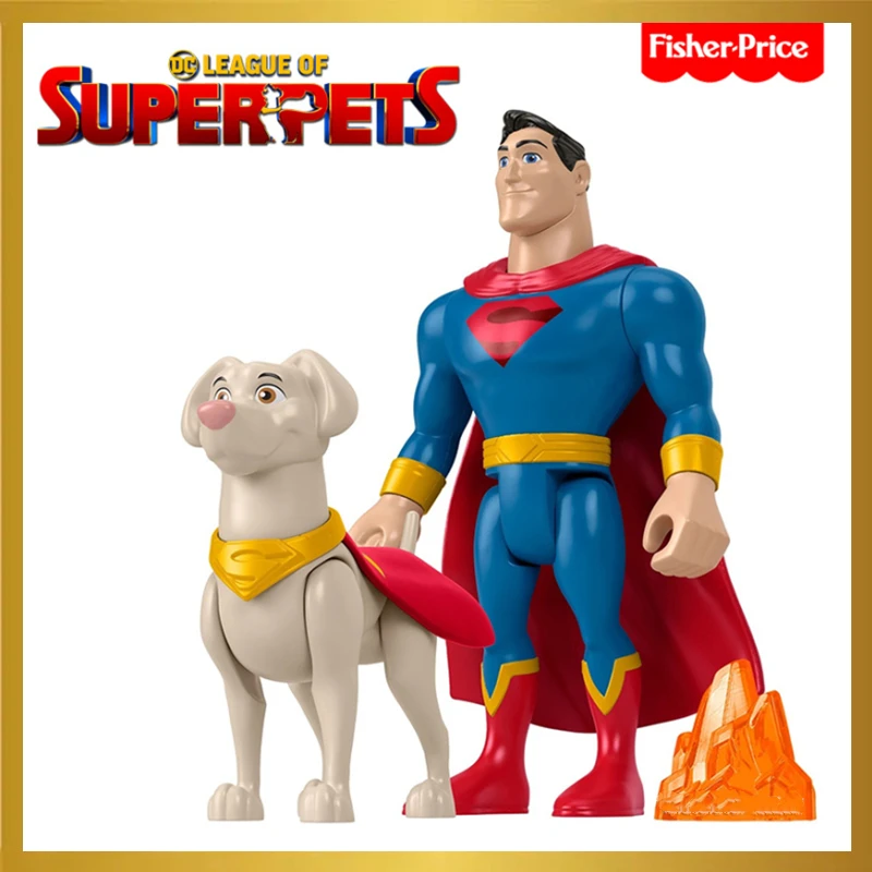 Fisher.price Лига супердомашних животных Супермен электрические игрушки милая собака