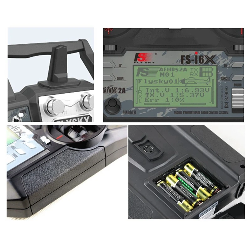 FLYSKY FS-I6X 6-10CH RC-передатчик с приемником IA10B для радиоуправляемого самолета