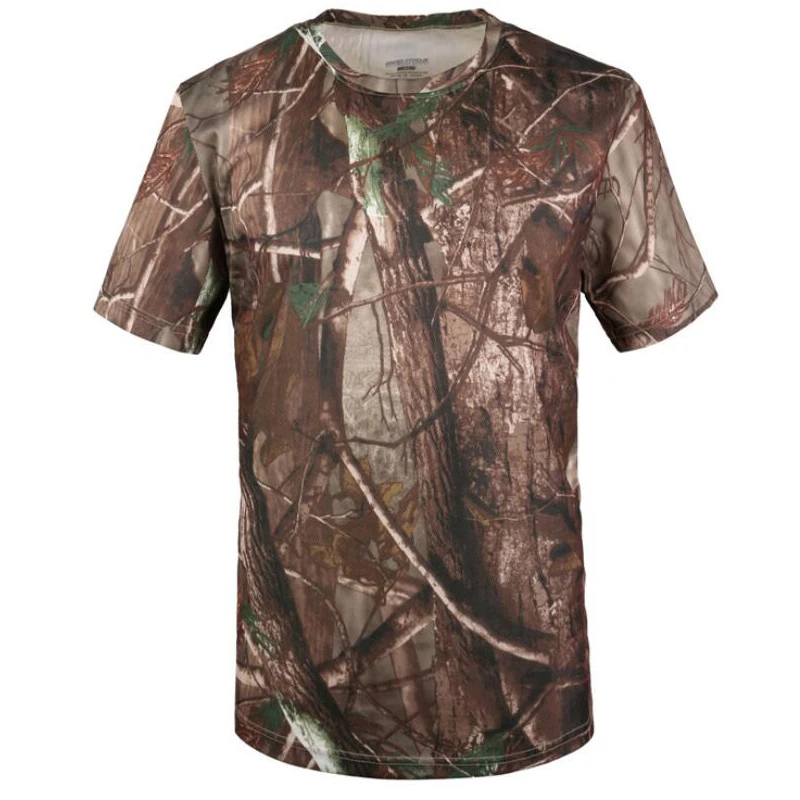 

Summer Fashion Men Camouflage T-Shirt Quick Drying Short Sleeve Tops Male Outdoor Military Tactical Combat Fitness Tees