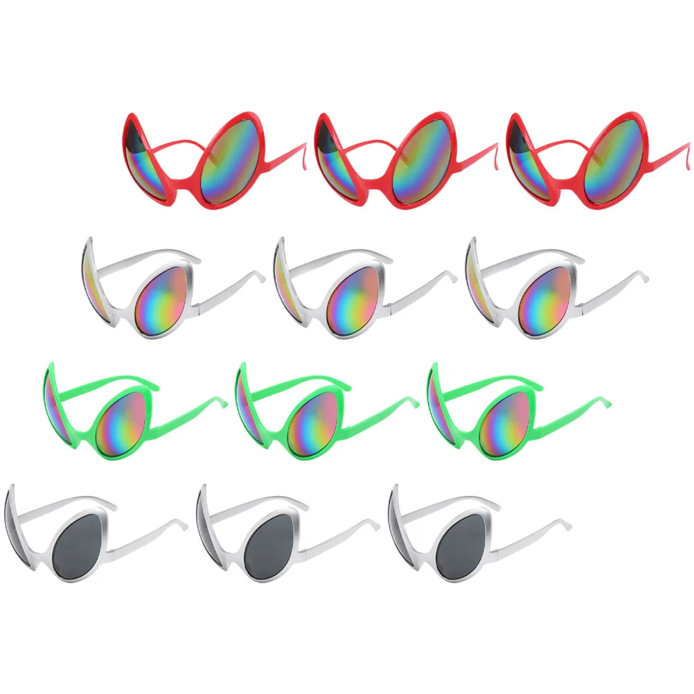 

12pcs Alien Glasses Alien Sunglasses Alien Eyeglasses Alien Cosplay Costume Accessory