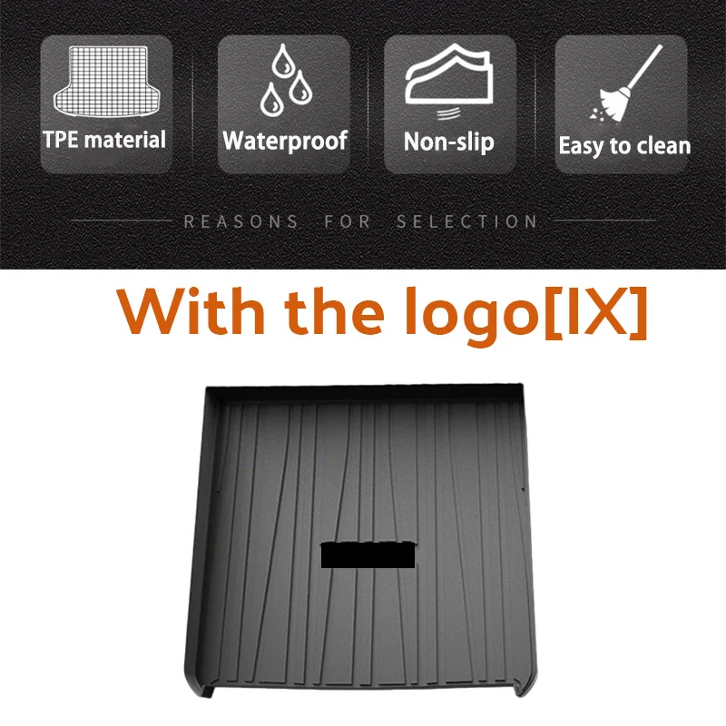 

Задние коврики в багажник из материала TPE для BMW iX I20 2021 2022 2023 2024, водонепроницаемые коврики для багажника, коврики для хранения