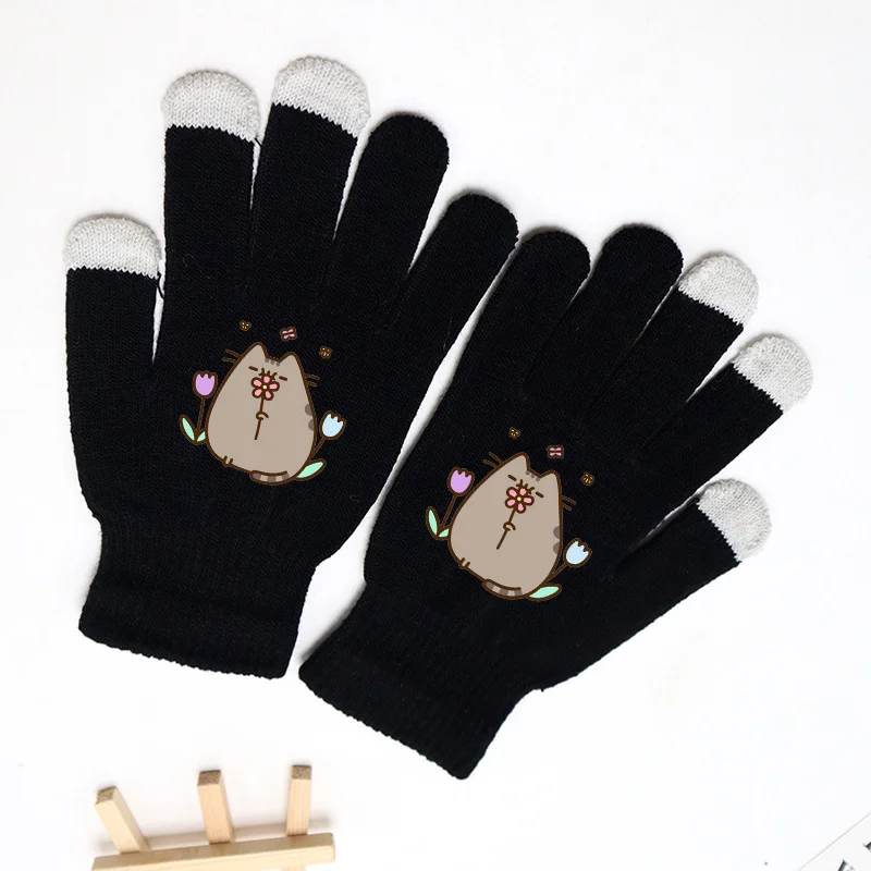 Перчатки Pusheen детские перчатки с милым котом пальцами для зимних видов спорта