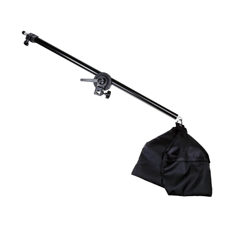 

Studio Photo Telescopic Boom Arm Top Light Stand with Sandbag for Speedlite /Mini Flash Strobe /Softbox/LED Video