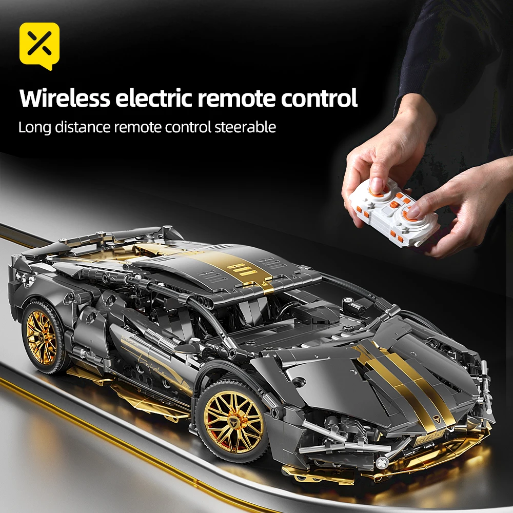 Строительные блоки Supercar ToylinX в масштабе 1:14 для 14+ лет с красочной коробкой