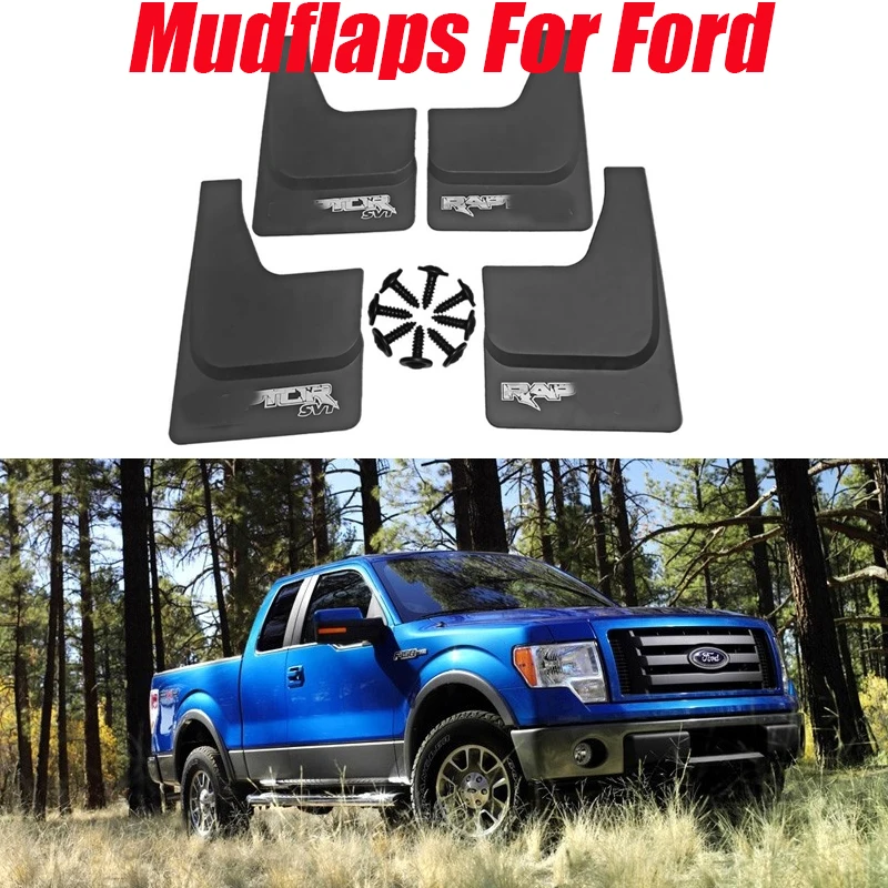 

4Pcs Mudflaps For Ford Raptor F150 ord Pickup Raptor F-150 Mudguards Splash Guard Fender Mud Flap Car Fenders Accessories