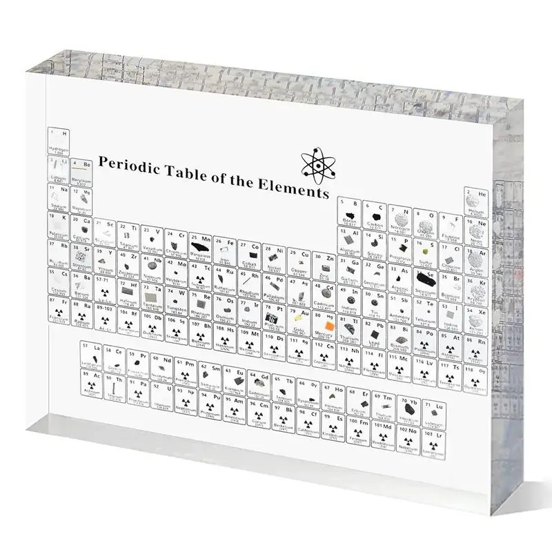 

Periodic Table With Real Elements Inside Acrylic Periodic Table Display With 83 Real Samples Easy To Read Acrylic Periodic Table