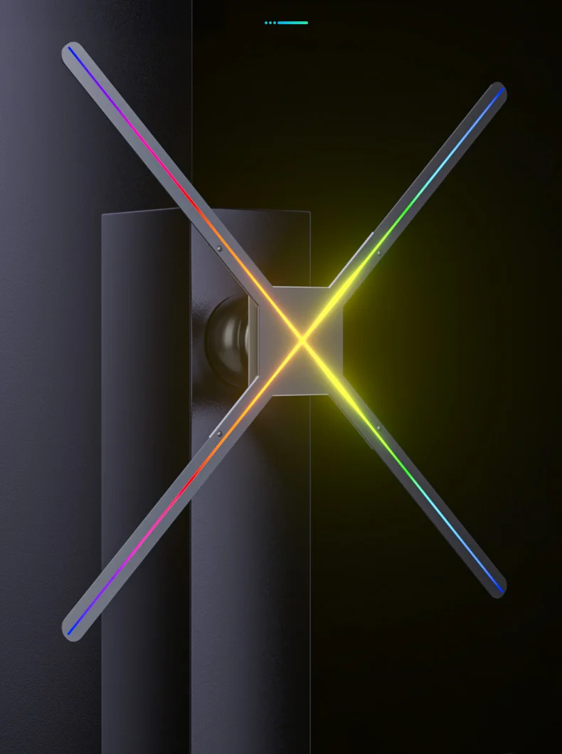 3D голографический экран вентилятора дисплей без экрана стерео проекция подвески