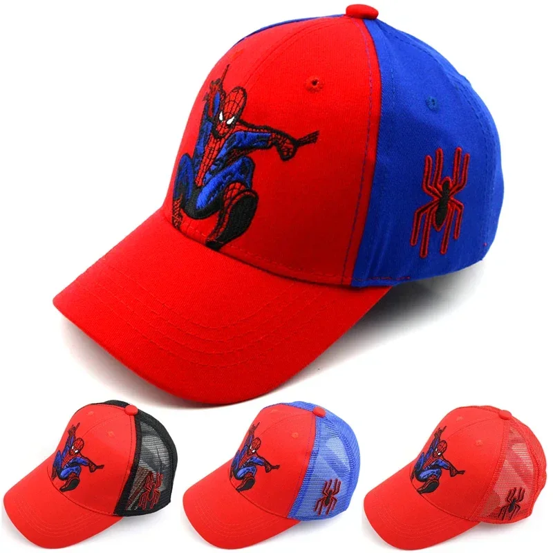 Весенне-осенняя детская бейсболка с изображением Человека-паука Marvel