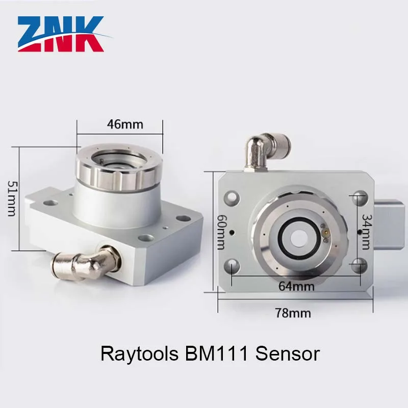 ZNK Raytools BM110 BM111 BM112 Датчик для станка лазерной резки Лазерная режущая головка Сопло