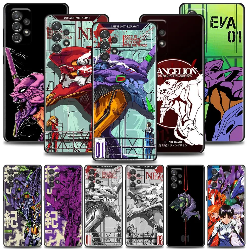 

Funda Case for Samsung A73 A53 A33 A23 A52 A72 A22 A32 A42 A71 A51 A91 A41 A31 A21S 4G 5G Case Coque EVA Neon Genesis Evangelion