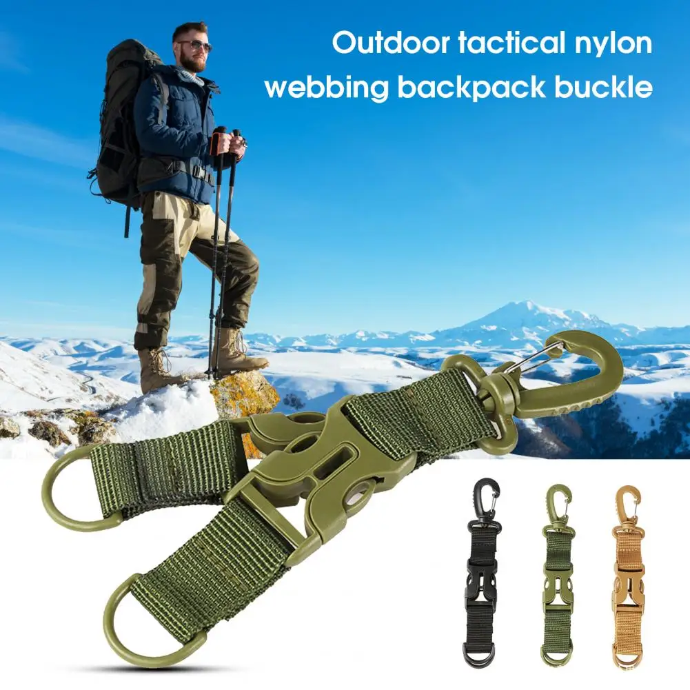 

Durable Hanging Buckle Replacement Design Tie Up Tightly Accessories Practical Webbing Key Clip for Climbing