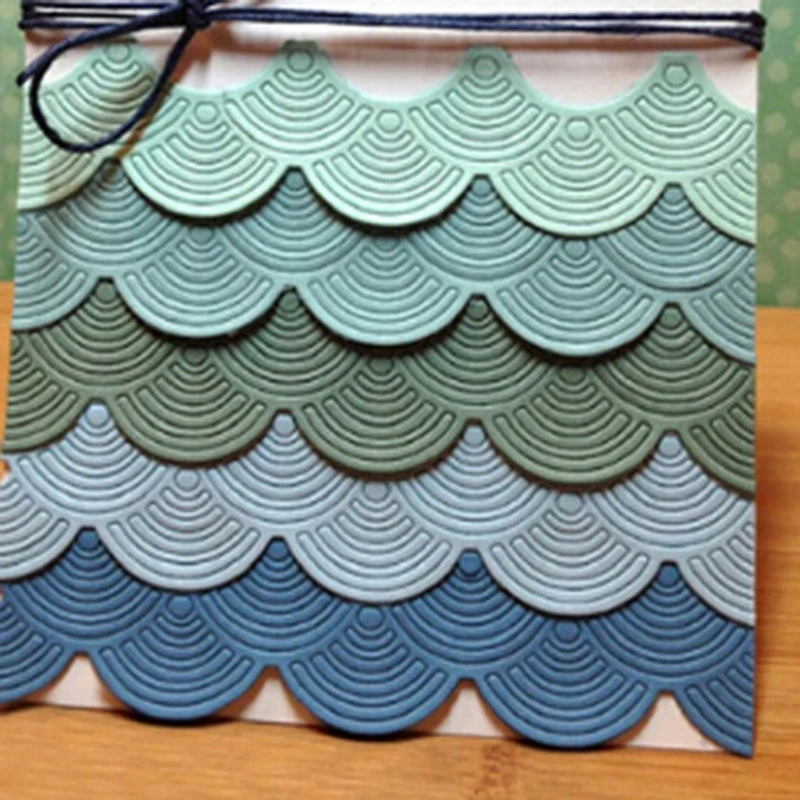 

Металлический трафарет с волнистыми кружевами для скрапбукинга «сделай сам»