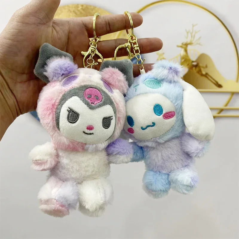 

Брелок Sanrios Kuromi Cinnamoroll, плюшевый брелок с рисунком аниме Hello Kittys Sanrio, детские игрушки, моя мелодия