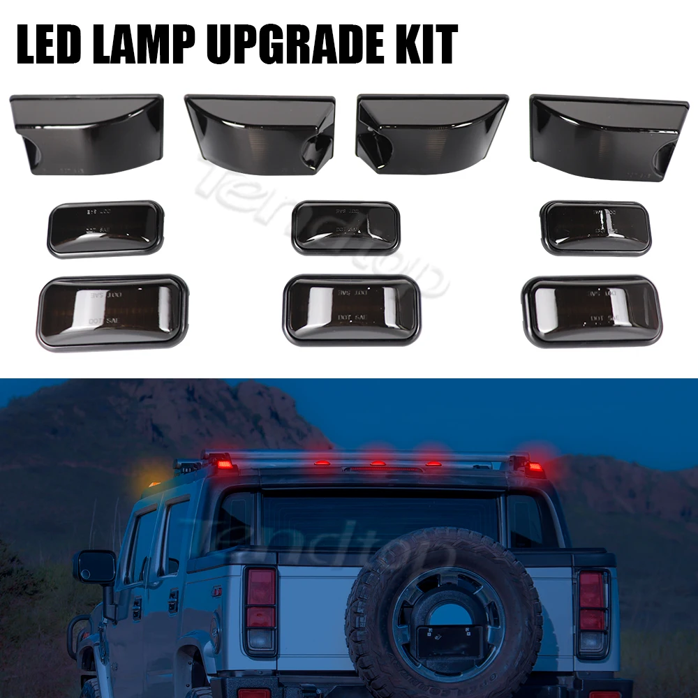 10 шт./комплект фонари на крышу кабины габаритные огни для 2003-2009 Hummer H2 2005 2007-2009 SUT/SUV