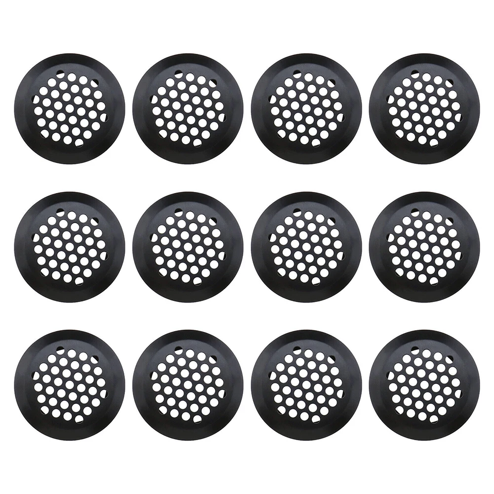 

Air Vent Holes Improved Air Circulation with Mesh Vents 12 Pack Round Ventilation Grilles for Shoe Cabinets and Offices