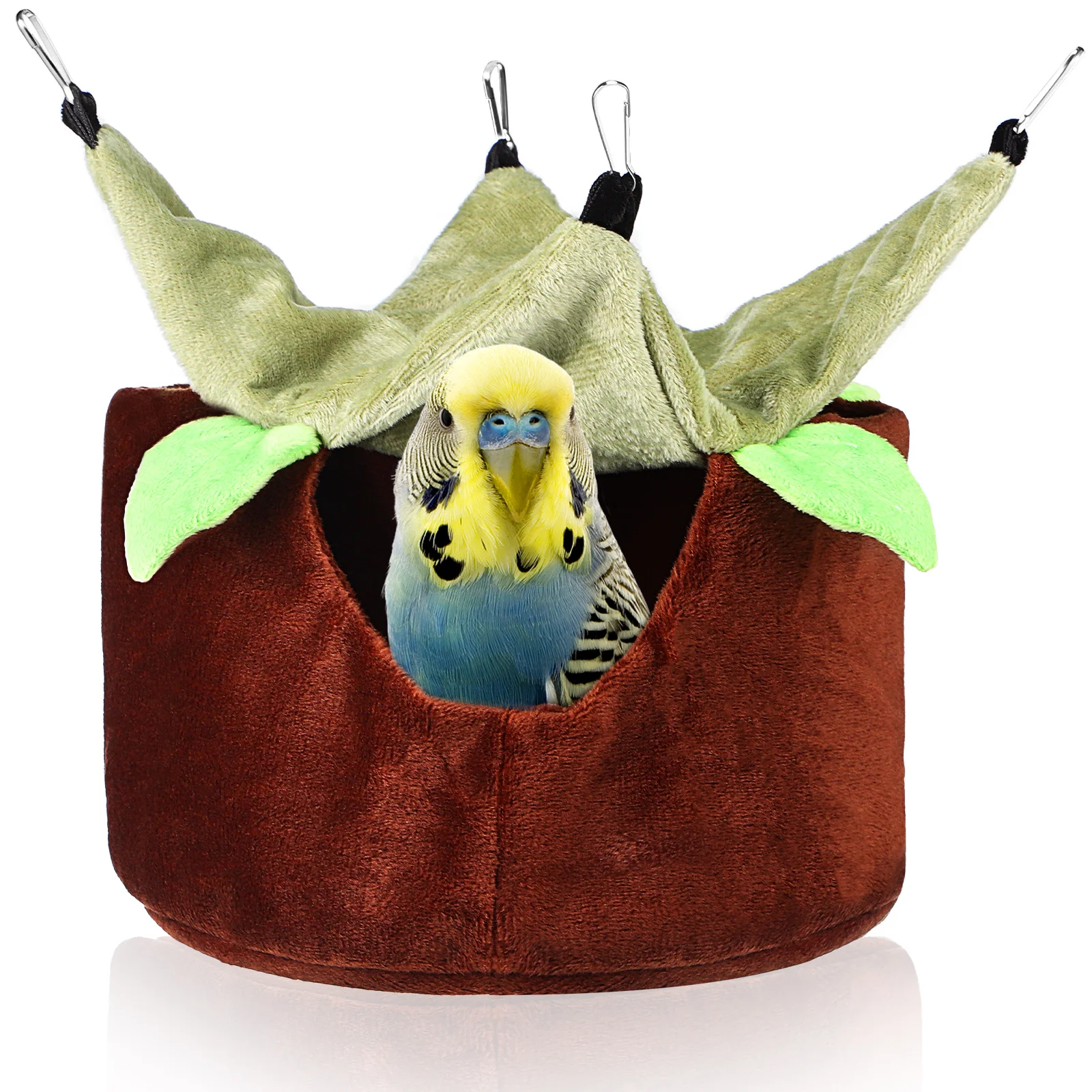 Гнездо для попугая тигровая кожа гамак Xuanfeng (м) коричневая морская свинка клетка