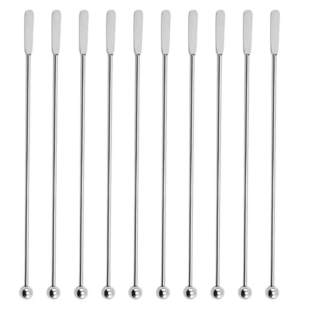 

Cocktail Stirring Stick Stirrers Sticks Mixing Spoon Coffee Beverage Swizzle Drink Stirrer Rod Stirpicks Fruitbar Steel Tea