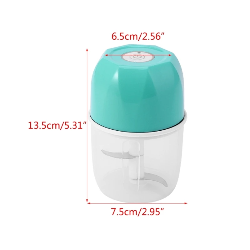 Portable Food Processor Electric Vegetable Cutters Garlic Chopper Mini Food Slicer Chopper for Kitchen Baby Food images - 6